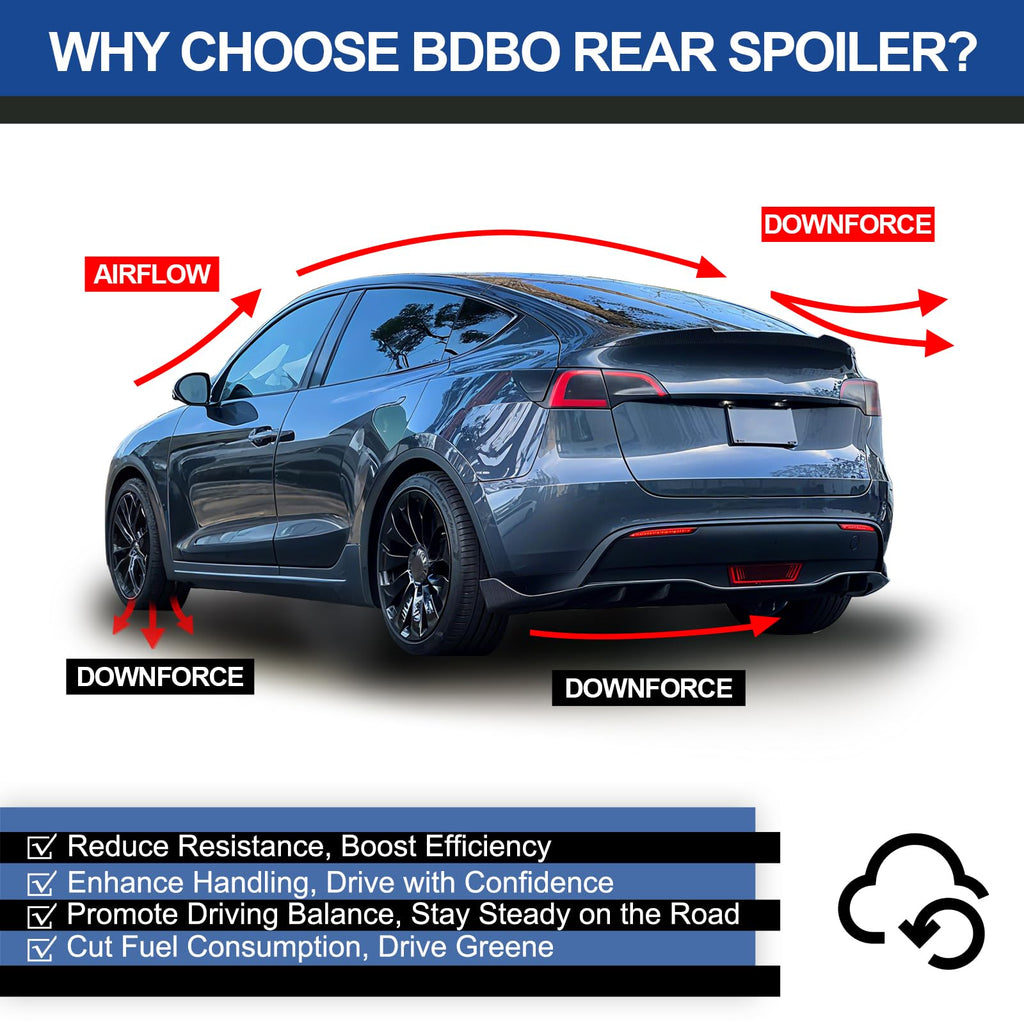 DSI - Spoiler for Tesla Model 3 2016-2022 Wing Rear Spoiler Trunk Tail Rear Trunk Lid,M4 Style Matte Carbon Fiber Style Performance,Model 3 Accessories