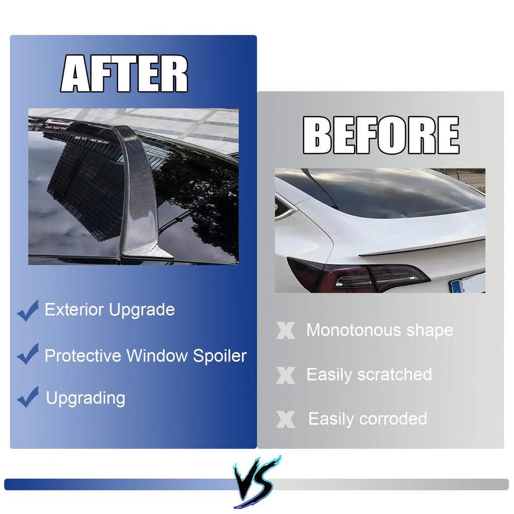 DSI - Rear Window Spoiler for Tesla Model Y ABS Roof Spoiler Tail Wing