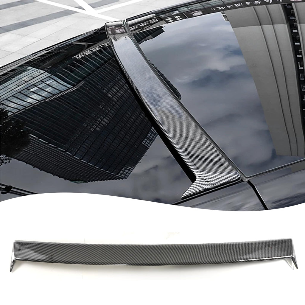 DSI - Rear Spoiler Wings for Tesla Model Y 2020 2021 2022 Rear Trunk Roof Spoiler Wing Lip (Carbon Fiber Print)