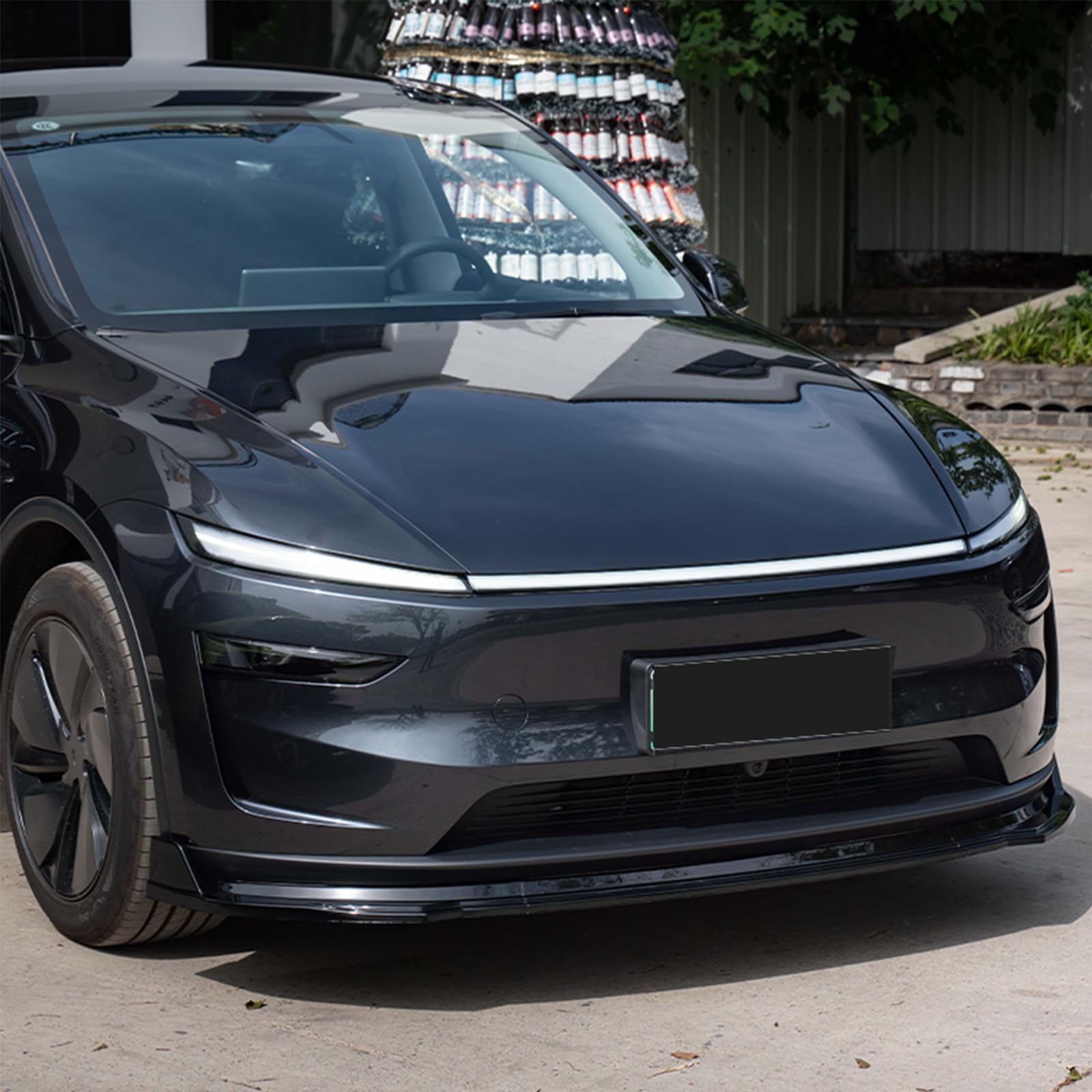 DSI - 3-Piece Front Lip Spoiler Kit for Tesla Model Y Juniper 2025, Gloss Black Lower Bumper Splitter