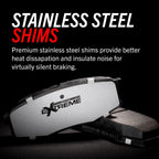 POWERSTOP Front and Rear Z26 Carbon-Fiber Ceramic Brake Pads with Drilled and Slotted Rotors Brake Kit For Tesla 3 2017-2021 [Vehicle Specific]