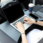DSI - Tesla Model Y Model 3 Foldable Laptop Working Table with Carbon Fiber Texture