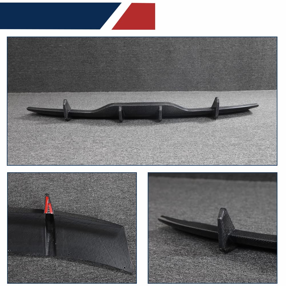 DSI - REAL - Carbon Fiber Rear Diffuser for Tesla Model S 2021 2022 2023 Rear Bumper Splitters Lower Lip Spoiler Valance Protector Factory Outlet