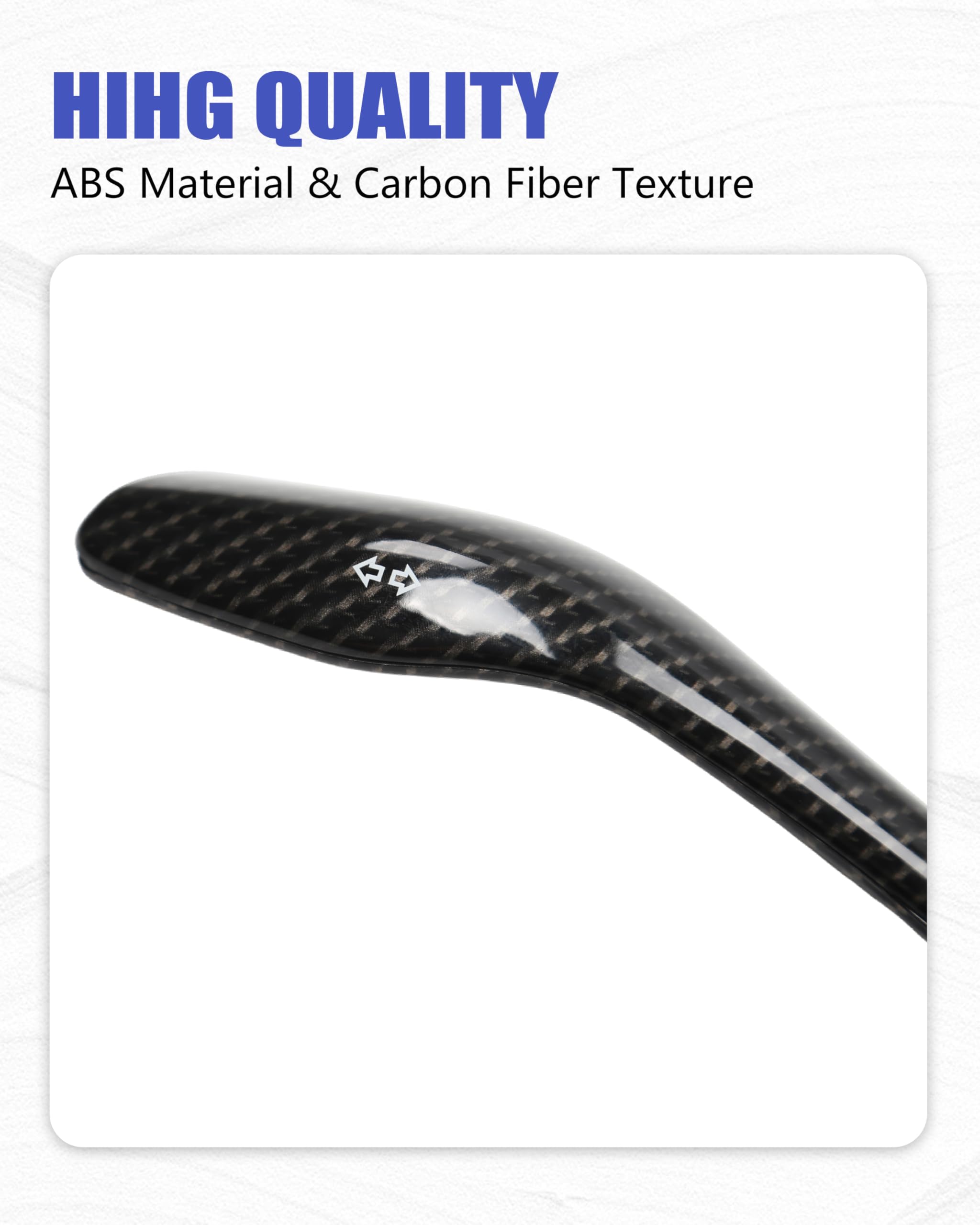 DSI - Carbon Fiber Steering Column Lever Cover for Tesla Model Y Juniper 2025-2026, Interior Trim Upgrade