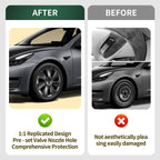 DSI - Tesla Model Y Wheel Covers, 19 Inch, 4-Piece Set, Matte Black ABS, Snap-in Installation, 2020-2024 Compatible