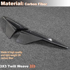 DSTAR - Real Carbon Fiber Rear Bumper Splitters for Tesla Model S Plaid 2021-2023 Sedan 4 Dor Rear Bumper Fins Bumper Canards CF Factory Outlet