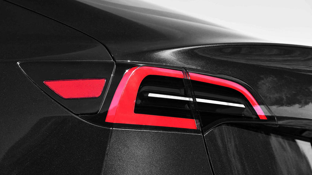 DSI - PreCut Vinyl Smoke Tint for 2020-2022 Tesla Model Y Tail Light (3. Taillight Insert w/Cutout, 20percent Dark Smoke)