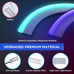 DSI - Interior Car Neon Light Fit for Tesla Model 3 Y 2021 2022 2023 (Center Console+Dashboard+Seat+4 Foot Lights) with Matching Armrest Organizer, Tesla Ambient Lights, APP-Controlled RGB LED