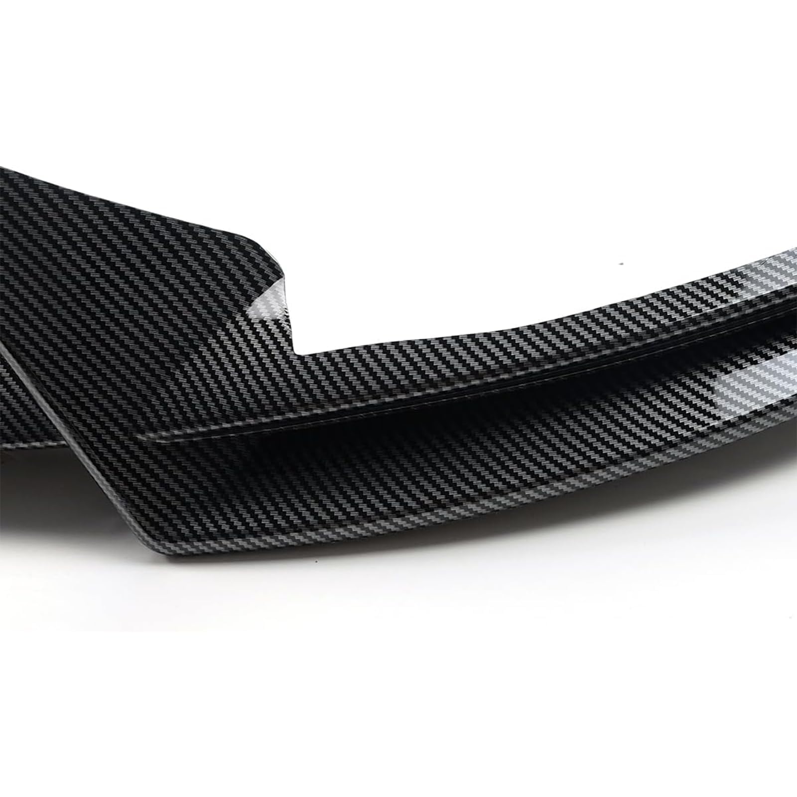 DSI - Front Lip 3Pcs Compatible with for Tesla Model Y 2020 2021 2022 2023 2024 V Style Front Bumper Lip Splitter Spoiler (Carbon Fiber Print)