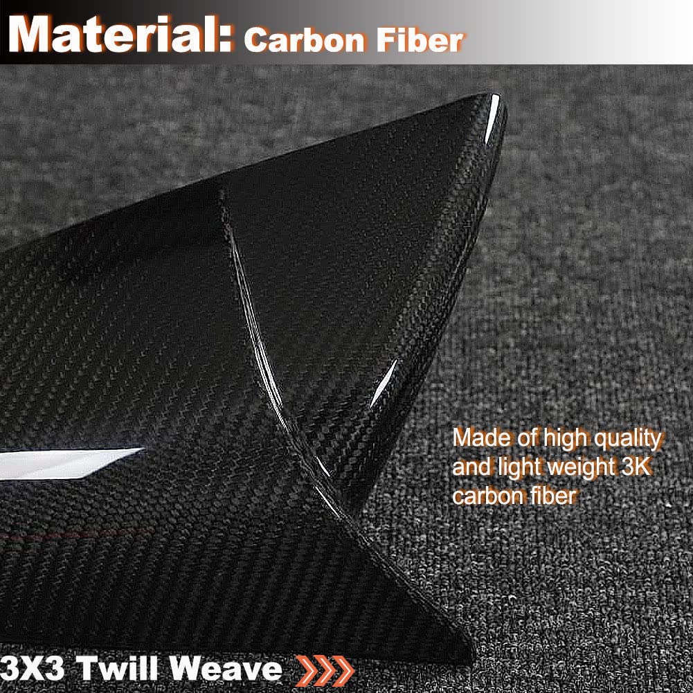 DSI - Dry Carbon Fiber Mirror Cover Caps for Tesla Model S 2021-2023 Add-on Side Rearview Mirror Caps Car Exterior Outside Shell Factory Outlet