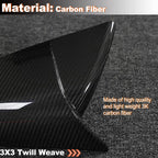 DSI - Dry Carbon Fiber Mirror Cover Caps for Tesla Model S 2021-2023 Add-on Side Rearview Mirror Caps Car Exterior Outside Shell Factory Outlet