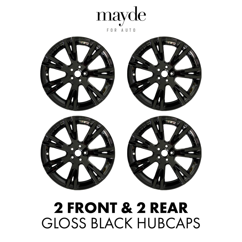 DSI - 19-Inch Wheel Covers fits 2020-2024 Tesla Model Y Rims, Replacement Hub Caps (Set of 4, Gloss Black)