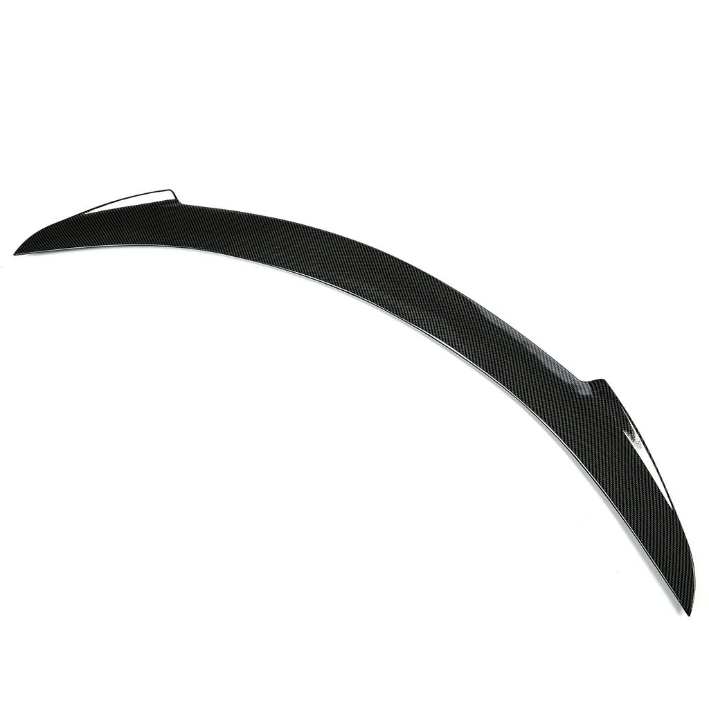 DSI - Rear Trunk Spoiler Compatible with 2012-2021 Tesla Model S JC Style Trunk Lid Wing Lip Splitter Air Deflector ABS Plastic Carbon Fiber Style