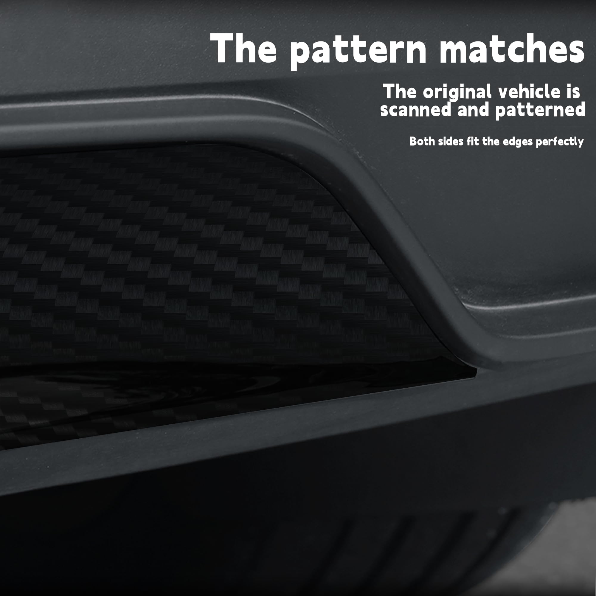 DSI - Rear Diffuser for Telsa Model Y Juniper 2025-2026 Without Drilling，Trunk Decoration Accessories Model Y Juniper Rear Bumper Molding Protector Lip Made of PP Material (Matte Carbon Fiber)