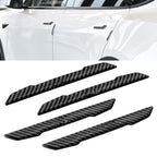 DSI - Door Protector Edge Guards Compatible with Tesla Model 3 Y X S Cybertruck Carbon Fiber Exterior Accessories Anti-Collision Bumper Guard Strip Rearview Mirror Wrap Trim Trunk Cover Strips (Black)