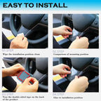 DSI - Steering Wheel Trim Cover for Tesla Model 3/Y, Interior Accessories Compatible with Tesla Model 3 Model Y (A-Matt Carbon Fiber Pattern)