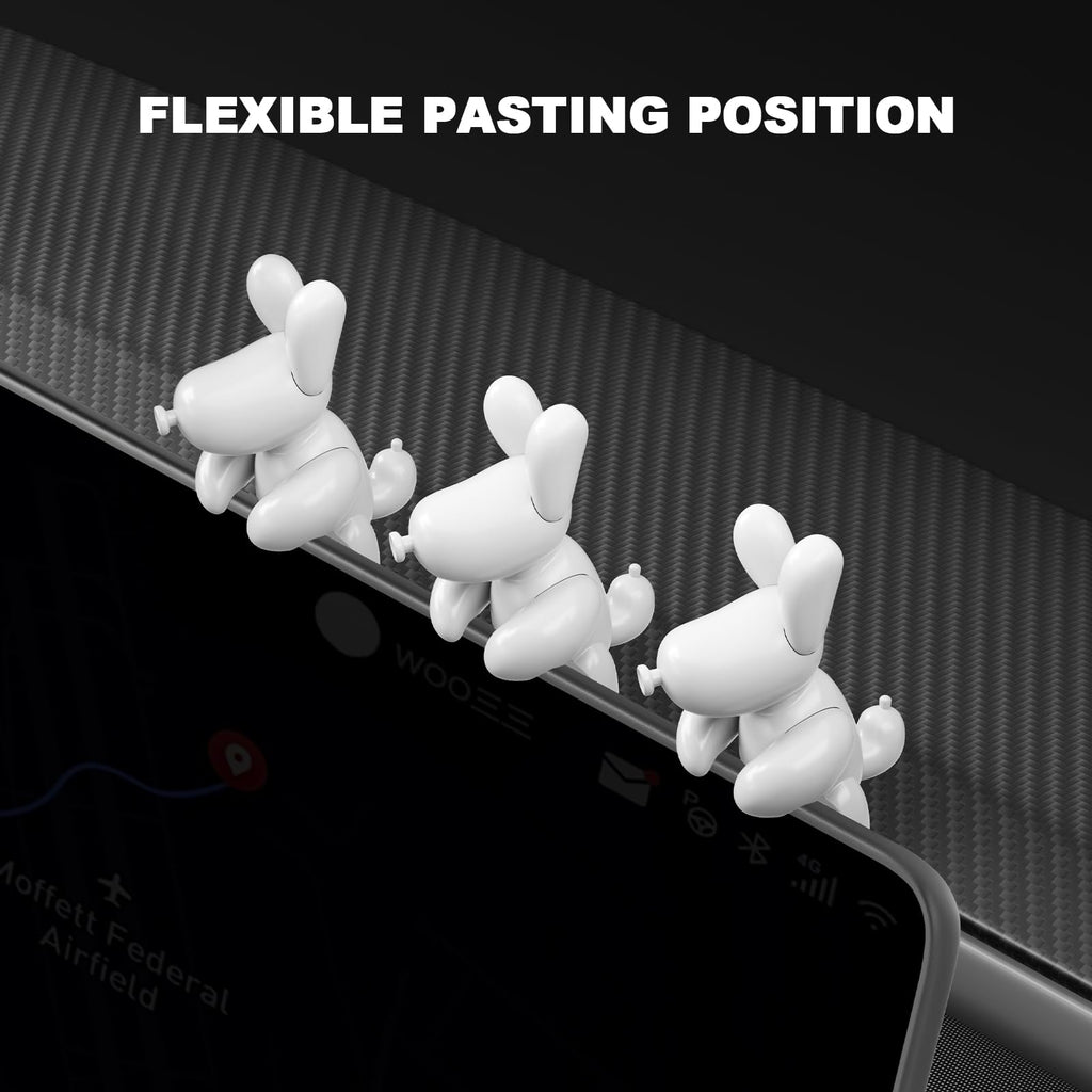 DSI - FITS Tesla Model Y 2026 Dog Mode Mini Screen Decoration Ornament Funny Decors Compatible with 2017-2026 Tesla Model 3 and New Model Y Juniper Interior Accessories (Gift Box)