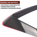 DSI - Front Fog Light Trim Cover for Tesla Model 3, 2PCS Fog Lamp Frame Blade Trim Eyebrow Eyelids Cover, Spoiler Accessories for Model 3 2017 2018 2019 2020 2021 2022 2023, Glossy Carbon Fiber