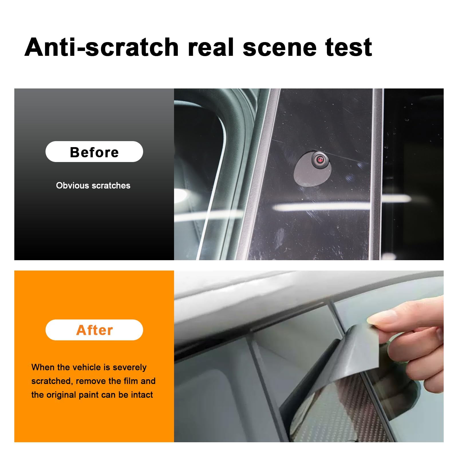 DSI - FITS 2025 Tesla Model Y Juniper PPF Precut Car Paint Protective Film Self Adhesive TPU Car Wrap Film Scratch Protector Exterior Accessories Black (Carbon Fibre, Rear Tail Light)