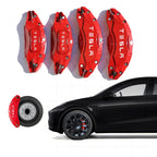 DSTAR - Caliper Covers for Compatible with for Tesla Model Y Accessories, 2020-2024 19 20 Inch Wheel Hub Front and Rear Brake Caliper Covers - Red Front and Rear Brake Not for Model 3 (Model Y 2020-2024)