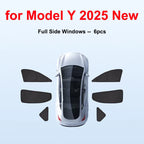 DSI - Tesla Model Y Juniper 2025 2026 Launch Sun Shade Front Rear Side Window Sunshade Windshield Sun Outdoor Camping Accessories