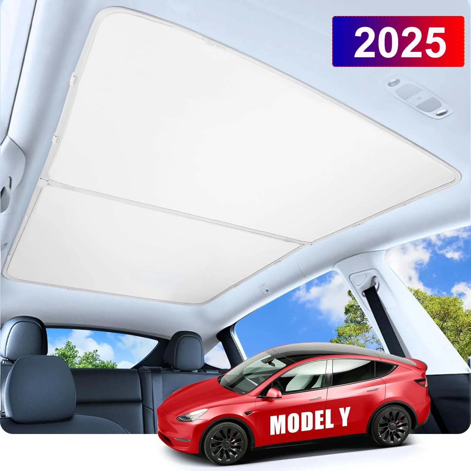 DSI - Tesla Model Y Juniper 2025 2026 Launch Sun Shade Front Rear Side Window Sunshade Windshield Sun Outdoor Camping Accessories