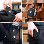 DSI - Tesla Key Card Holder with AirTag Slot, AirTag Tesla Card Plastic Card Key Holder for Model 3 Y S X Cybertruck with Keychain Key Rings, Key Card Protective Case Cover for Tesla - 1 Pack