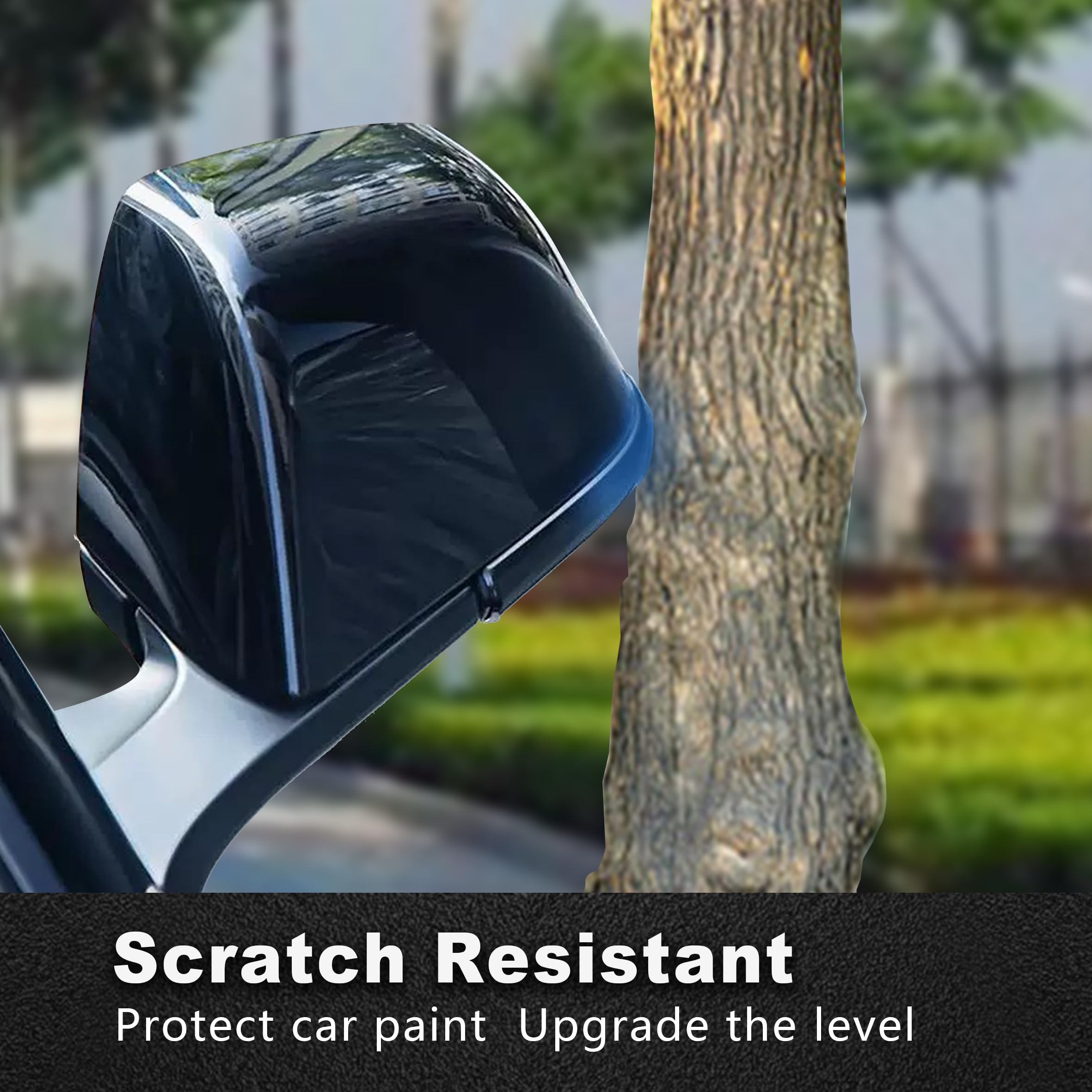 DSI - FITS Tesla Y-Shaped Side Mirror Decorative Strip Cover - Premium Exterior Accessories (M Y -Glossy Carbon Fiber Pattern)