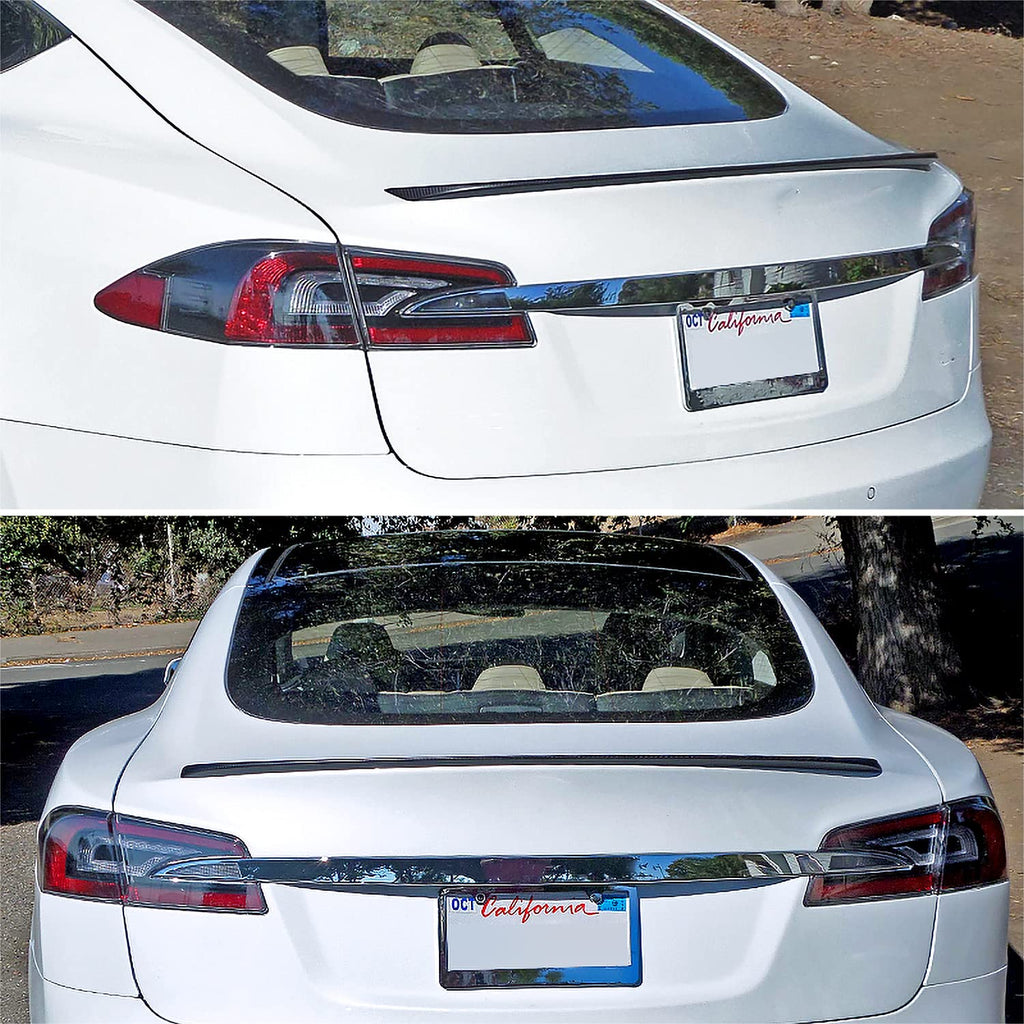 DSI - Carbon Fiber Factory Style Rear Trunk Spoiler Compatible with 2012-2018 Tesla Model S Models