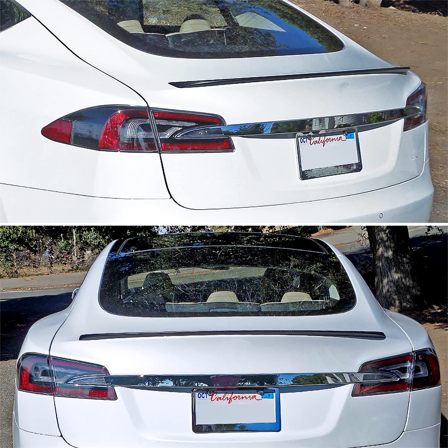 DSI - Carbon Fiber Factory Style Rear Trunk Spoiler Compatible with 2012-2018 Tesla Model S Models