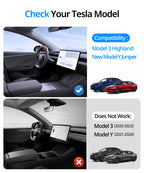 DSI - Tesla Model Y Juniper Accessories (2025-2026), Center Console Organizer Tray for Model 3 Highland(2024-2025), Double-Layer Sliding Armrest Hidden Storage Box, 5PCS Black