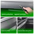 DSI - Carbon Fiber-ISH Dashboard/Door trim panel cover - (Diamond Star Inspected/Approved) Fits 2019-2024 Tesla Model Y & 2021-2023 Model 3  - M3 & MY Tesla Interior Cover Panels 4PCS-Gloss Carbon Fiber - $58.99