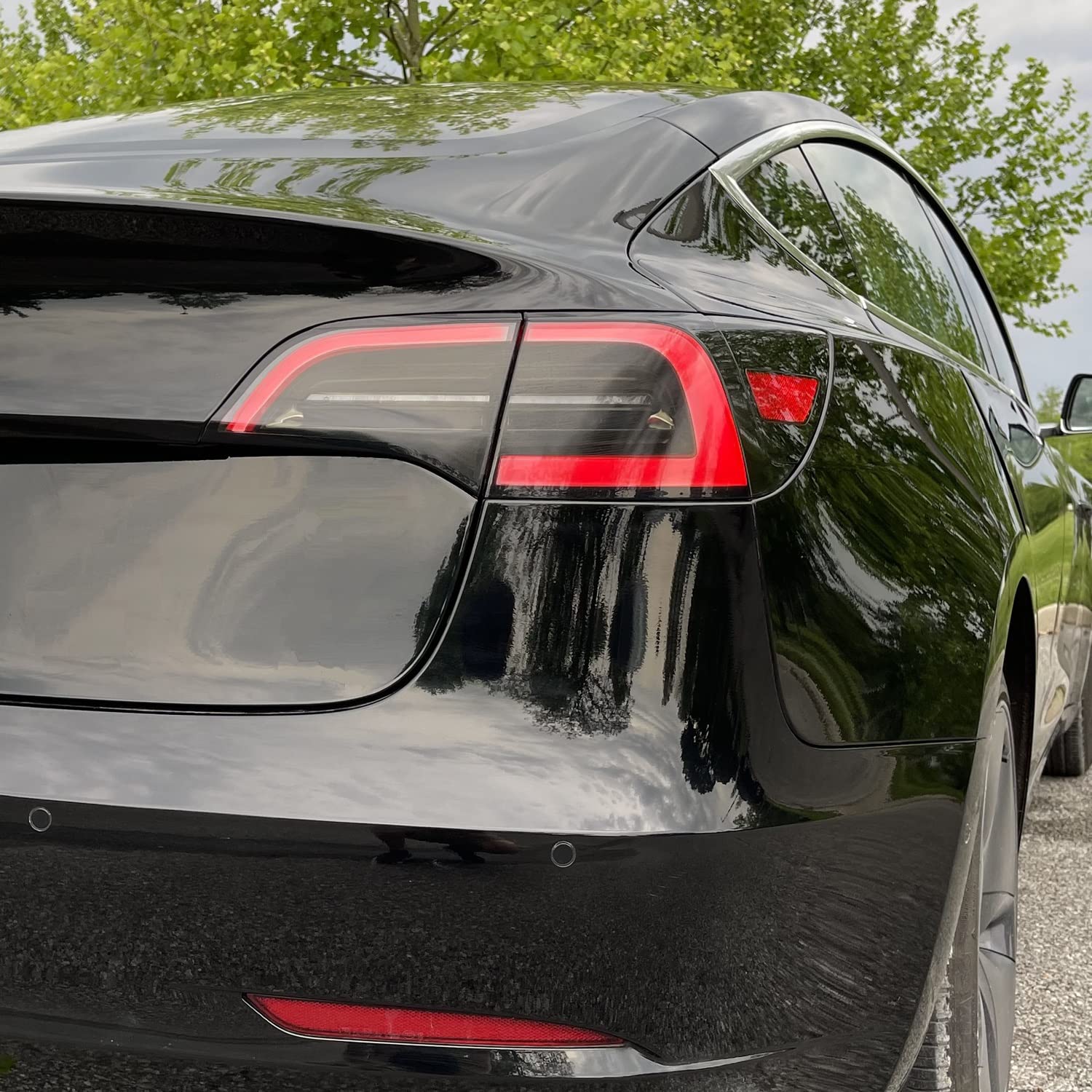 DSI - PreCut Vinyl Smoke Tint for 2020-2022 Tesla Model Y Tail Light (3. Taillight Insert w/Cutout, 20percent Dark Smoke)