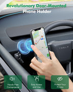 DSI - Mag-Safe Phone Mount for Tesla Model 3 2024 2025 – Exclusive Door-Install Magnetic Car Mount for iPhone 16/15/14/13/12, Accessories for Tesla Model 3 Highland
