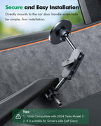DSI - Mag-Safe Phone Mount for Tesla Model 3 2024 2025 – Exclusive Door-Install Magnetic Car Mount for iPhone 16/15/14/13/12, Accessories for Tesla Model 3 Highland