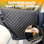 DSI - Dog Seat Covers for Tesla Model 3 & Y Back Seat with 2 Pack Door Protectors, 100% Waterproof Dog Hammock for Tesla with Mesh Window & Headrest Protection Prevents Scratches and Scuffs