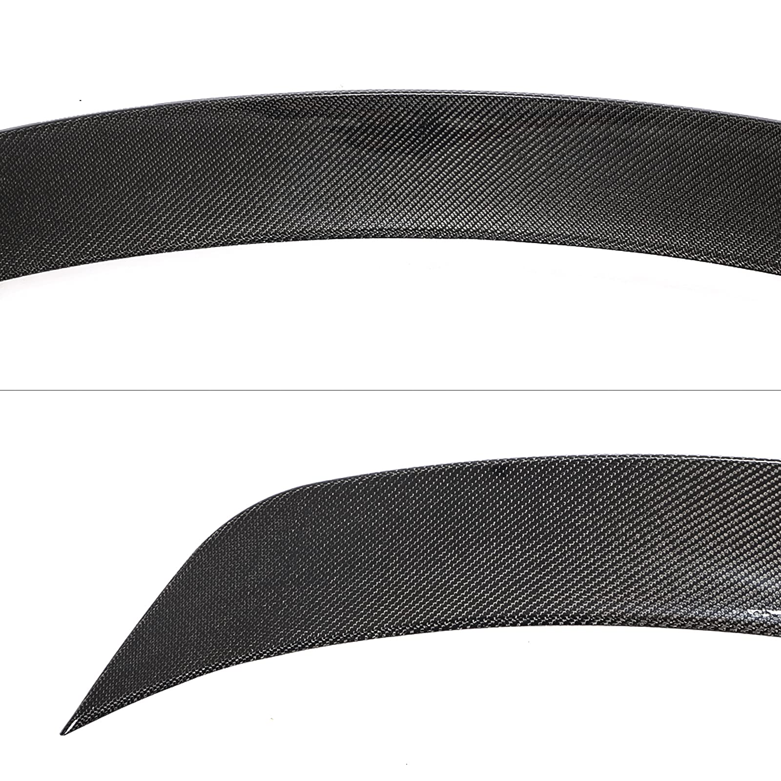 DSI - Rear Trunk Spoiler Fits 2020-2025 Tesla Model Y, IKON Style Real Carbon Fiber Racing Deck Lid Spoiler Rear Trunk Tail Lip Wing Styling Trim