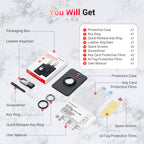 DSI - Tesla Key Card Holder with AirTag Slot, AirTag Tesla Card Plastic Card Key Holder for Model 3 Y S X Cybertruck with Keychain Key Rings, Key Card Protective Case Cover for Tesla - 1 Pack