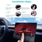 DSI - Tempered Glass Film Protector for Tesla Model 3 Highland Model Y Juniper Model Y Performance Rear Center Control Screen