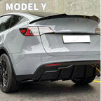 DSI - Rear Trunk Lid Spoiler Wing For Tesla Model Y 3 Highland Model 3 Spoiler Tail Wing  Black and Carbon Fiber Pattern Body Kit