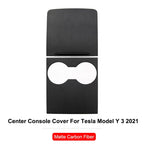 DSI - Carbon Fiber Center Console Wrap - FITS Tesla Model Y 3 2023 ABS  Cover Kit Dashboard Armrest Door Side Trim Sticker Accessories