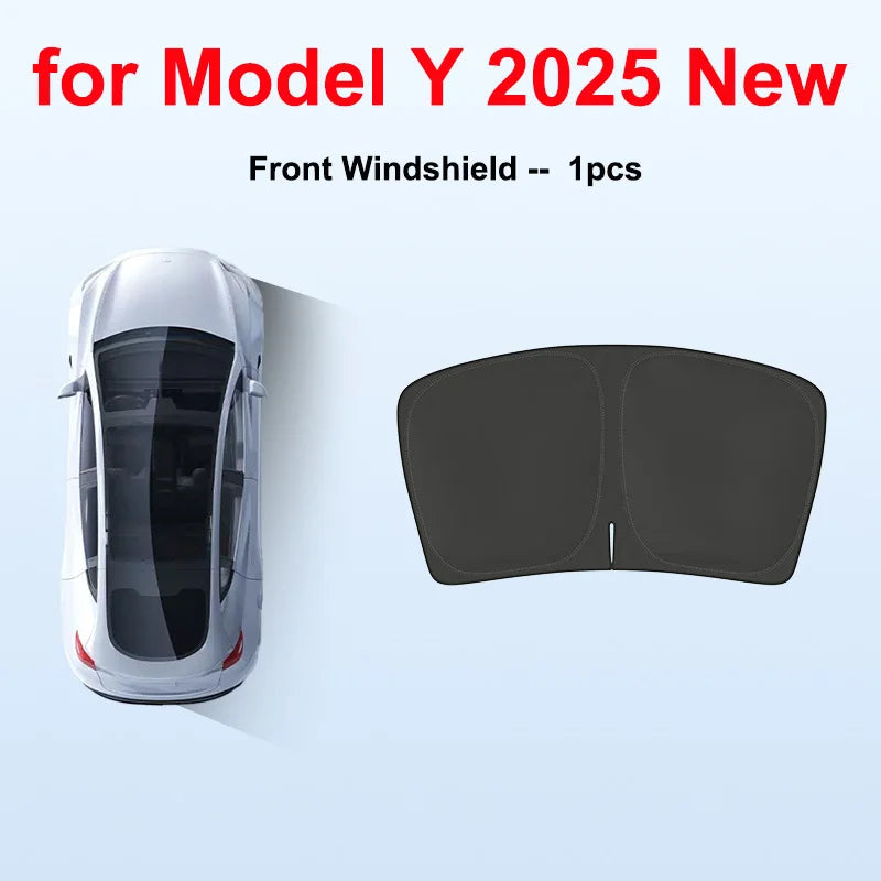 DSI - Tesla Model Y Juniper 2025 2026 Launch Sun Shade Front Rear Side Window Sunshade Windshield Sun Outdoor Camping Accessories