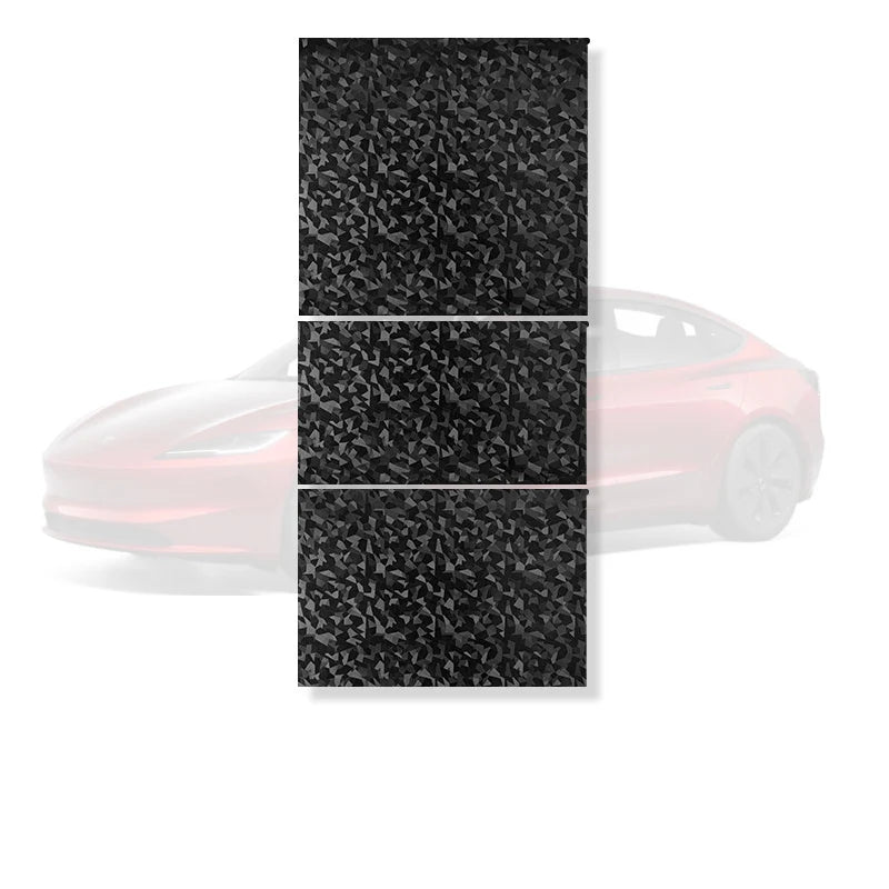 DSI - r Center Console Panel Sticker Suede Film - FITS -  Tesla Model 3 & Y Highland Juniper Carbon Central Control Cover Car Interior Accessories