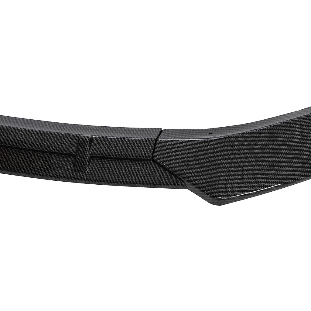 DSI - Carbon Fiber Style Front Lip Spoiler - FITS - 2016-2020 Tesla Model S - 3Pcs  Front Bumper Lip -FITS - 2016-2020 Tesla Model S 3Pcs - Carbon Fiber Style Front Lip Spoiler / Splitter / Air Dam / Body Kit / Trim  - $69.00