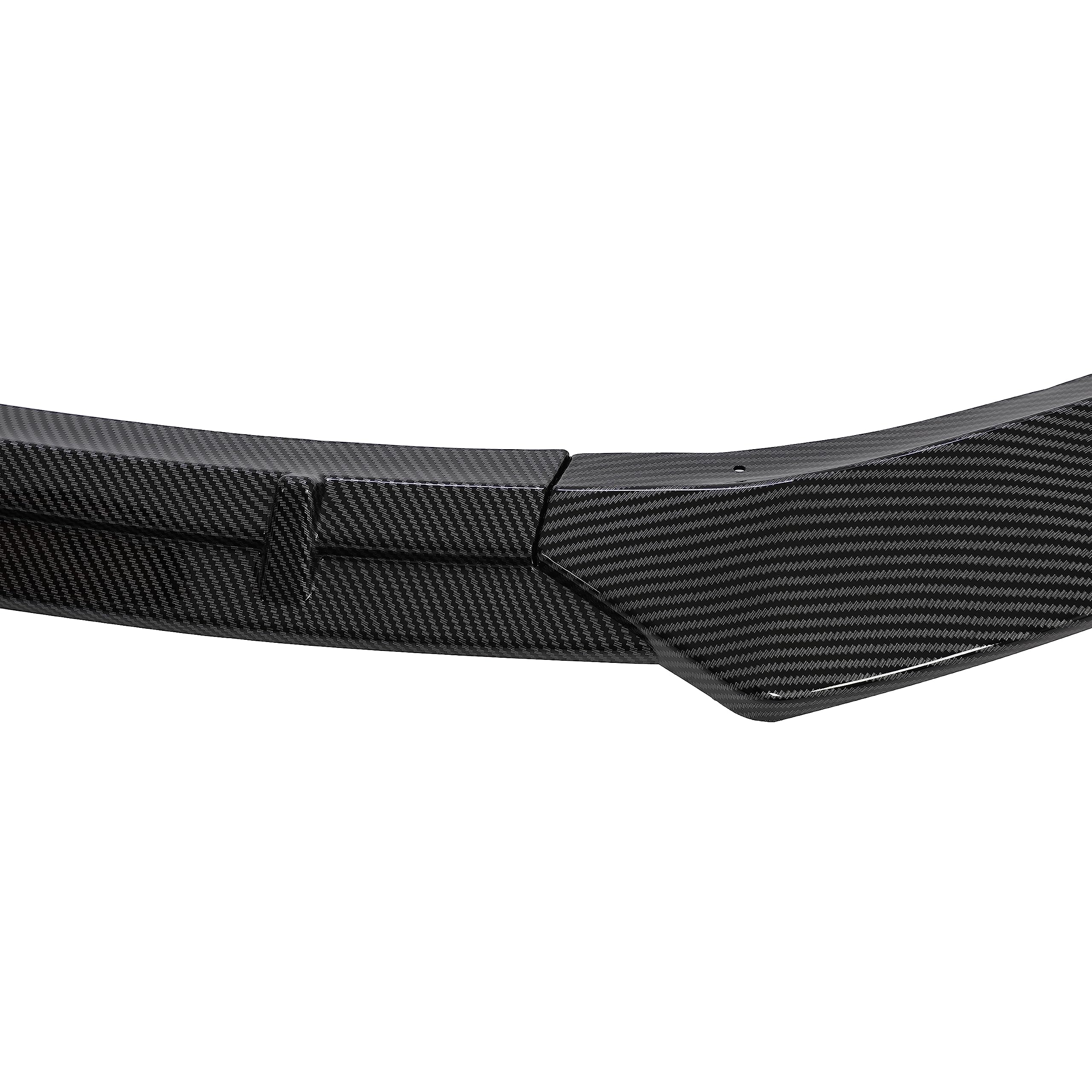 DSI - Carbon Fiber Style Front Lip Spoiler - FITS - 2016-2020 Tesla Model S - 3Pcs  Front Bumper Lip -FITS - 2016-2020 Tesla Model S 3Pcs - Carbon Fiber Style Front Lip Spoiler / Splitter / Air Dam / Body Kit / Trim  - $69.00