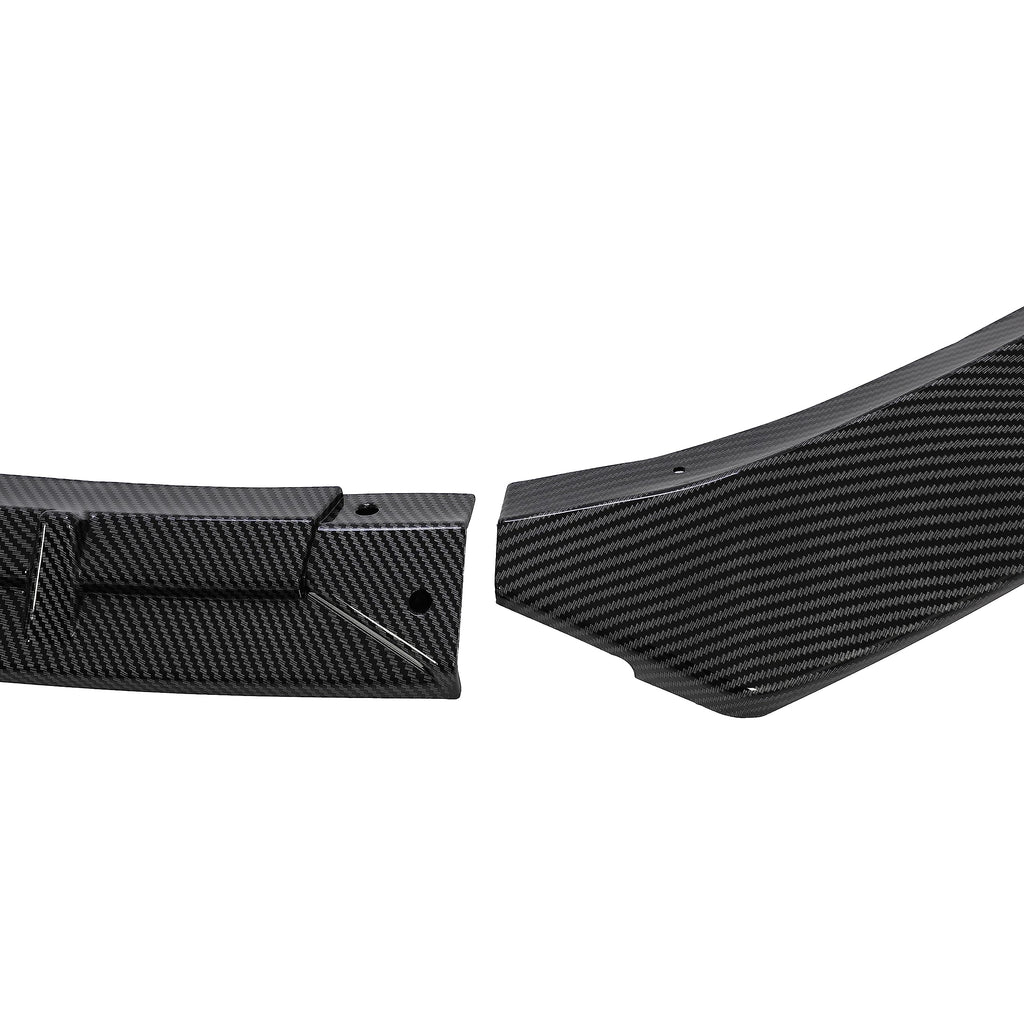 DSI - Carbon Fiber Style Front Lip Spoiler - FITS - 2016-2020 Tesla Model S - 3Pcs  Front Bumper Lip -FITS - 2016-2020 Tesla Model S 3Pcs - Carbon Fiber Style Front Lip Spoiler / Splitter / Air Dam / Body Kit / Trim  - $69.00