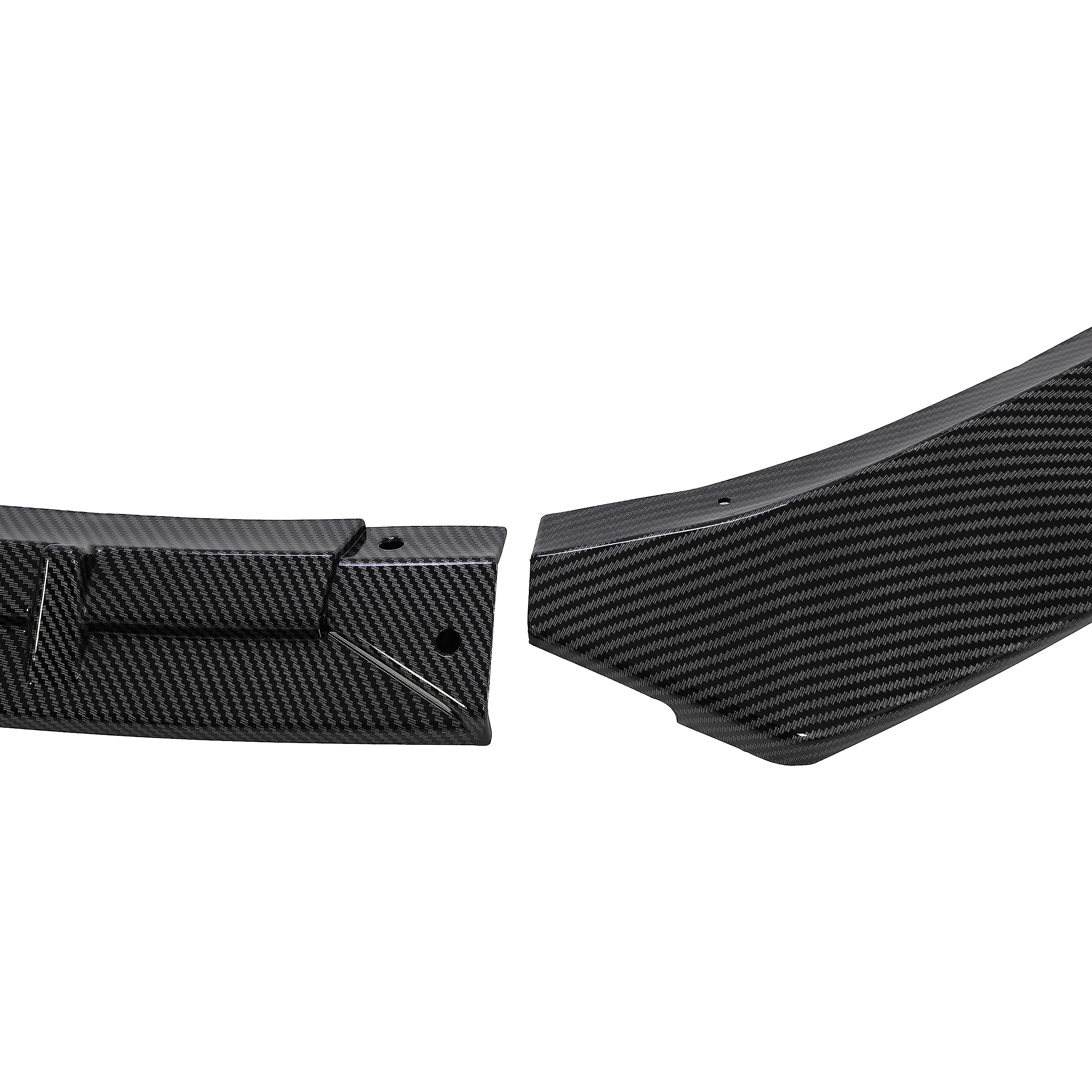 DSI - Carbon Fiber Style Front Lip Spoiler - FITS - 2016-2020 Tesla Model S - 3Pcs  Front Bumper Lip -FITS - 2016-2020 Tesla Model S 3Pcs - Carbon Fiber Style Front Lip Spoiler / Splitter / Air Dam / Body Kit / Trim  - $69.00