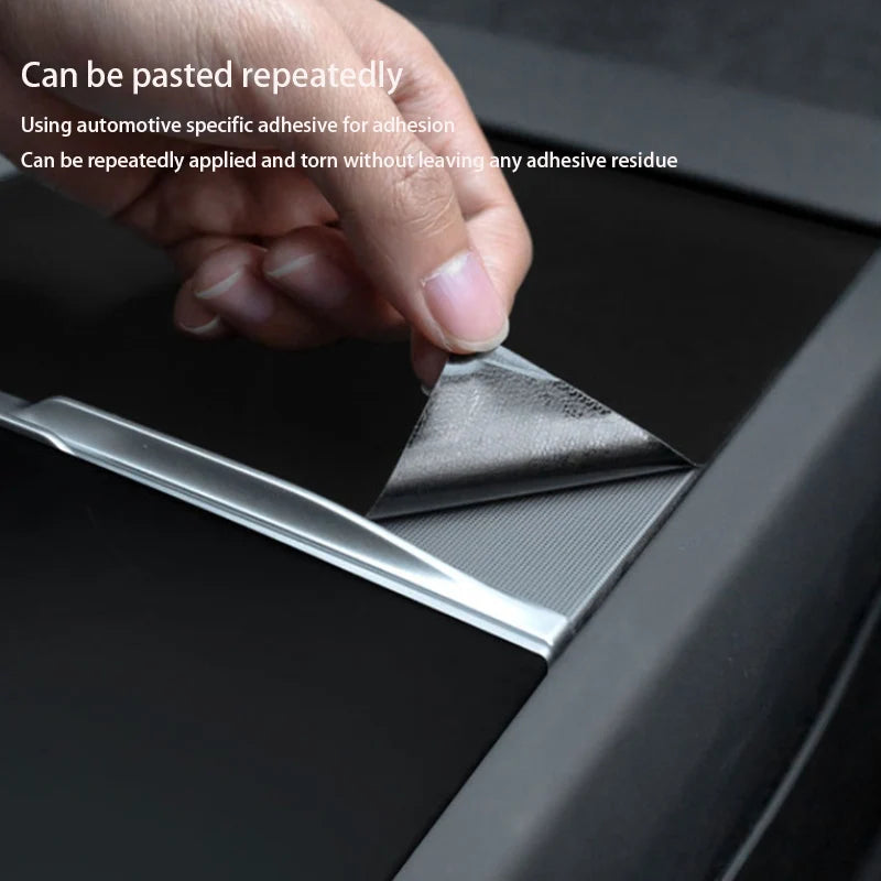 DSI - r Center Console Panel Sticker Suede Film - FITS -  Tesla Model 3 & Y Highland Juniper Carbon Central Control Cover Car Interior Accessories
