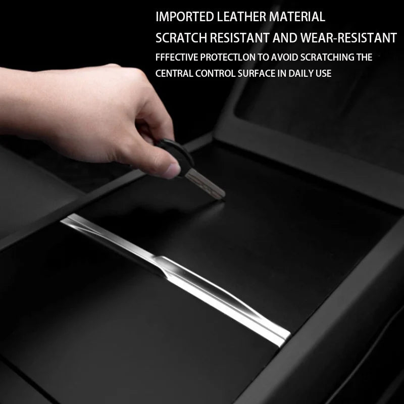 DSI - r Center Console Panel Sticker Suede Film - FITS -  Tesla Model 3 & Y Highland Juniper Carbon Central Control Cover Car Interior Accessories