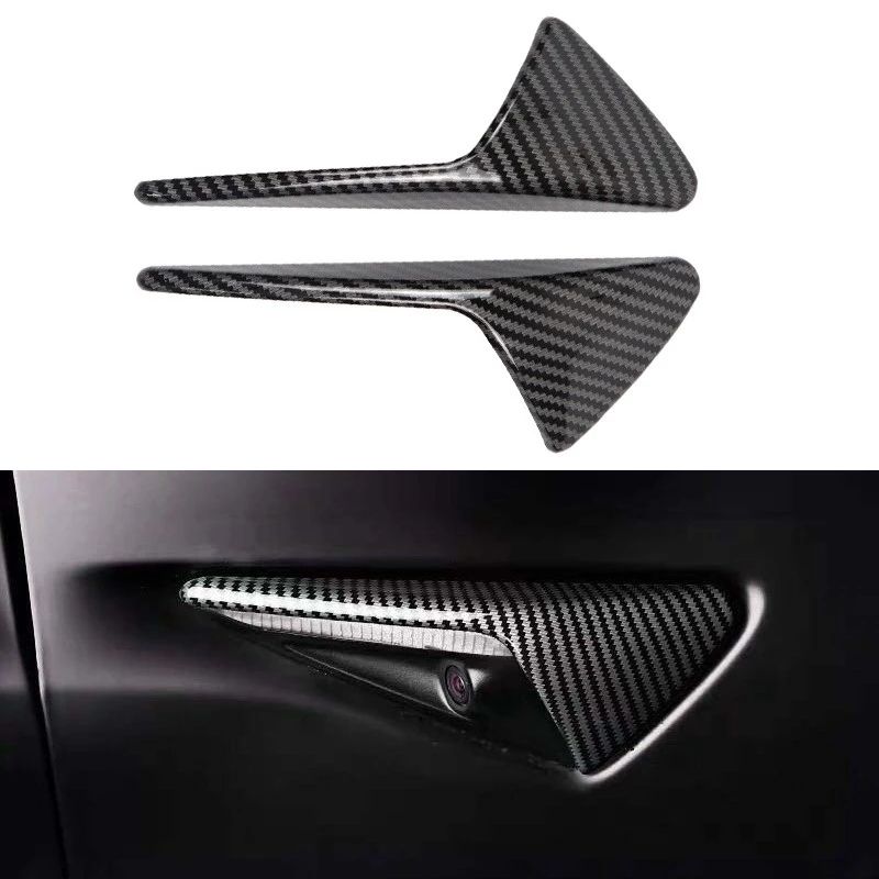 DSI - 2Pcs Side Camera Protection Covers for Tesla Model 3/Y Ð ABS Fender Trim Cover (2024 Accessories)